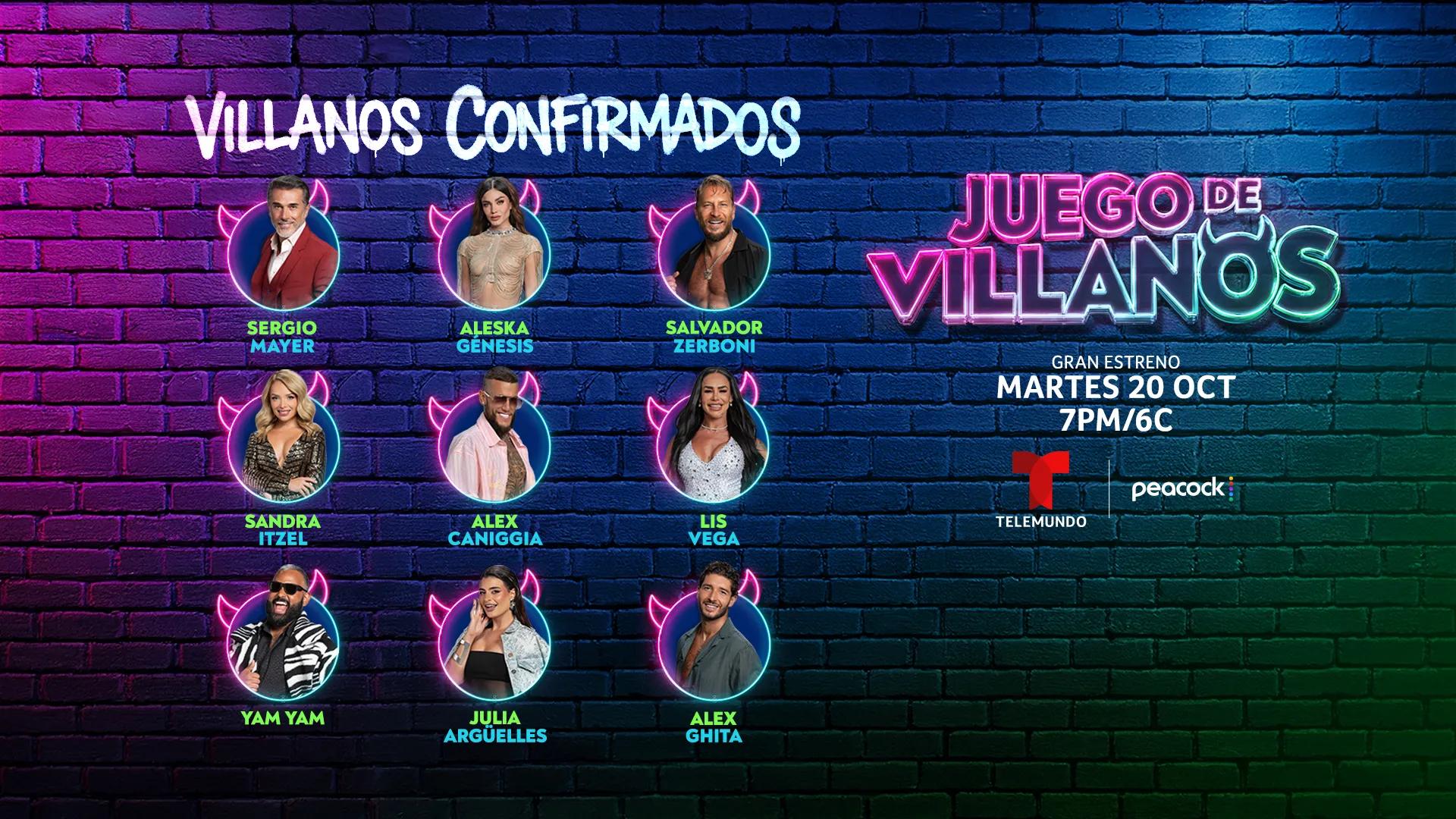 Se completa el círculo: estos son los últimos participantes confirmados de Juego de Villanos