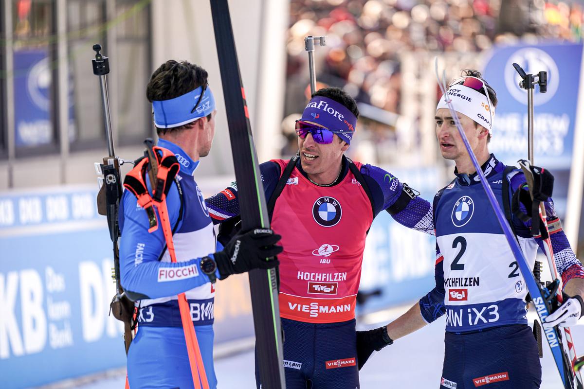 Biathlon | L’absence de Tommaso Giacomel rebat les cartes : Eric Perrot et Quentin Fillon-Maillet sont dans le match pour le petit globe du sprint