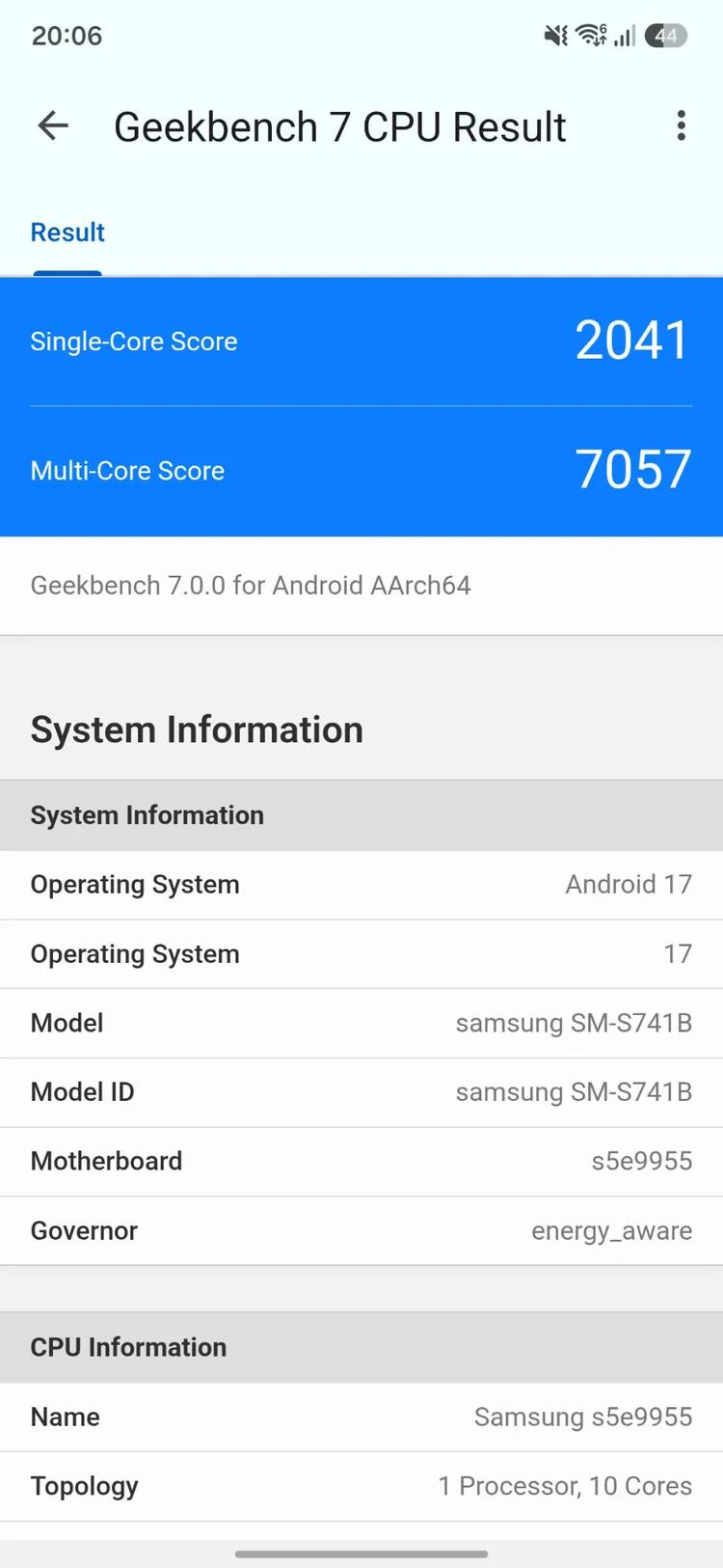 Screenshot 20260916 200602 Geekbench 7