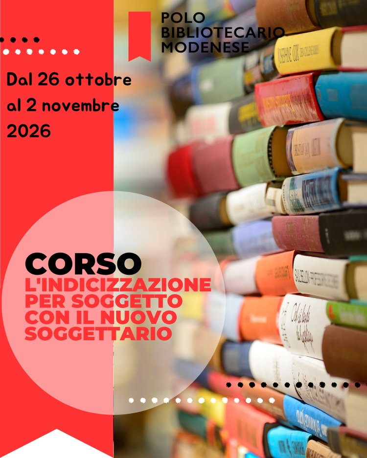 Corso “L'indicizzazione per soggetto con il Nuovo Soggettario”