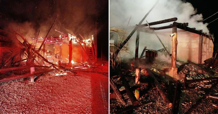 Incêndio atinge depósito de pesque e pague durante a madrugada em Itajaí&nbsp;
