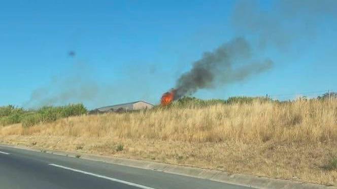 Hérault : incendie en cours à Servian