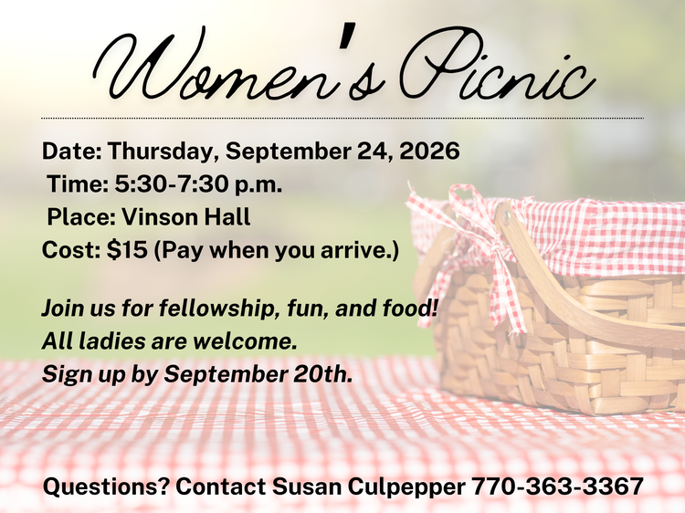 Women’s Picnic – September 24. 206