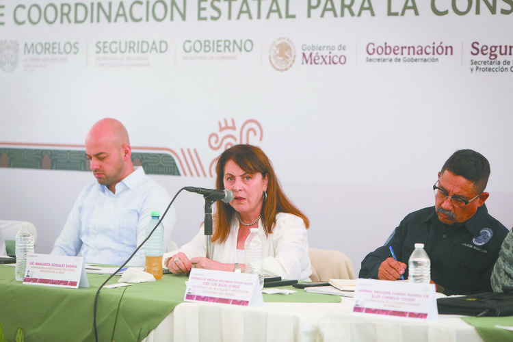 Margarita González Saravia blinda Morelos tras operativos federales: 'No permitiremos vacíos de poder'