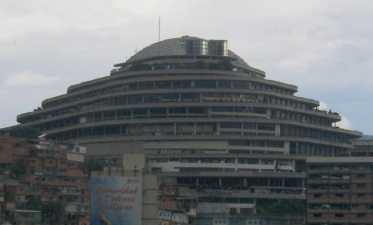 El Helicoide, the center where torture and other abuses by the Maduro regime took place.
