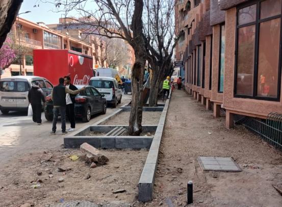 أشغال بشارع الزرقطوني تشعل خلافا بين الشركة المكلفة وشرطة السير بمراكش