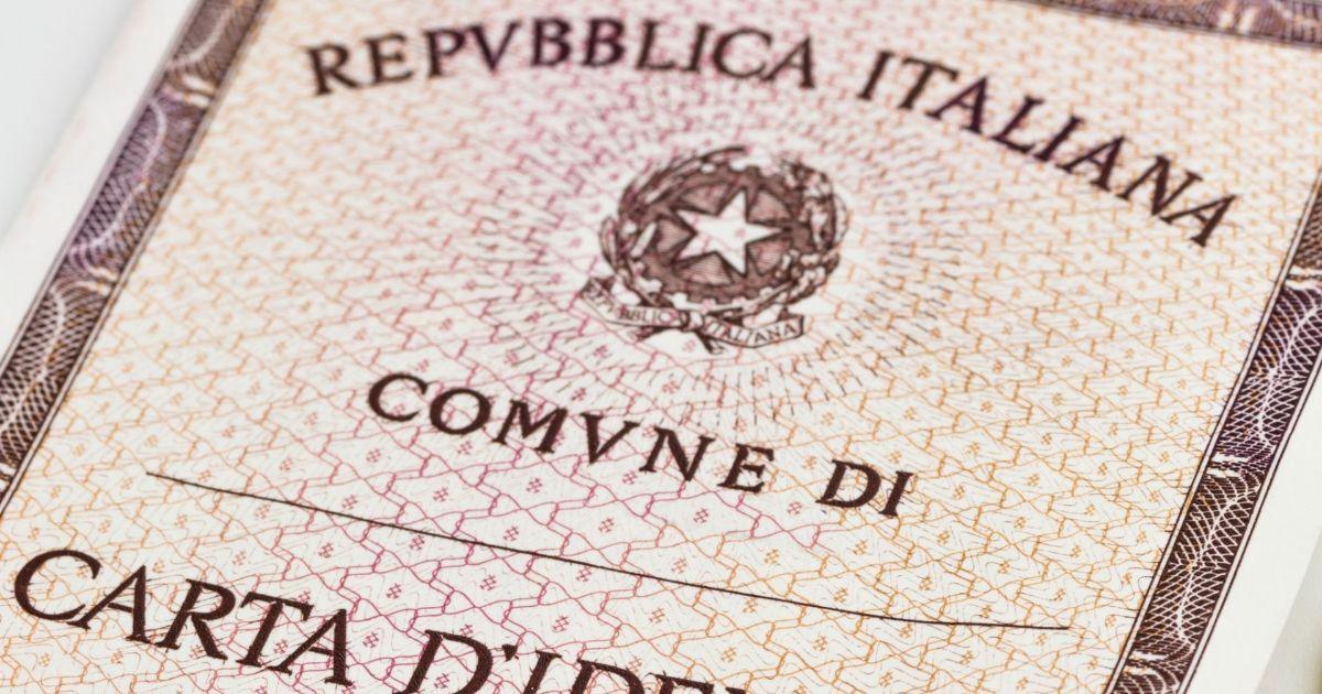 Carta di identità cartacee