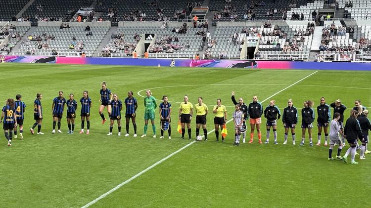 Newcastle Women v Inter Milan pre Season St. James' Park