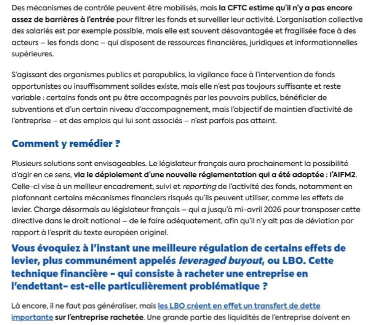 La CFTC Natixis auditionnée par l'Assemblée Nationale sur les fonds spéculatifs