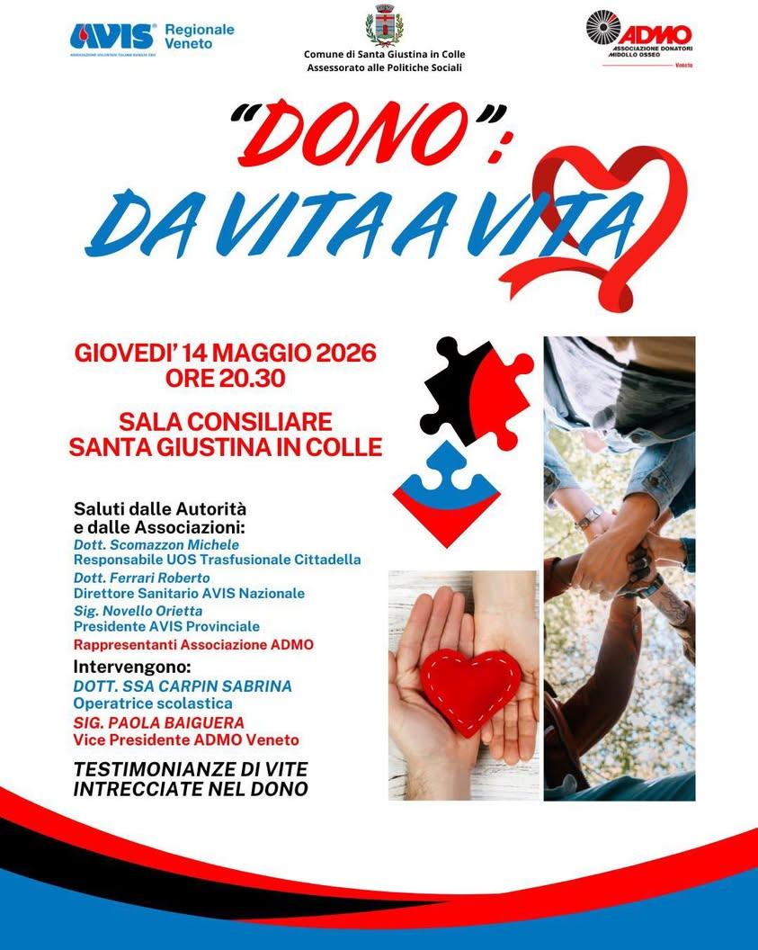 Il Comune di Santa Giustina in Colle - 🌸 Assessorato alle Politiche Sociali 🌸, in collaborazione con le Associazioni �...