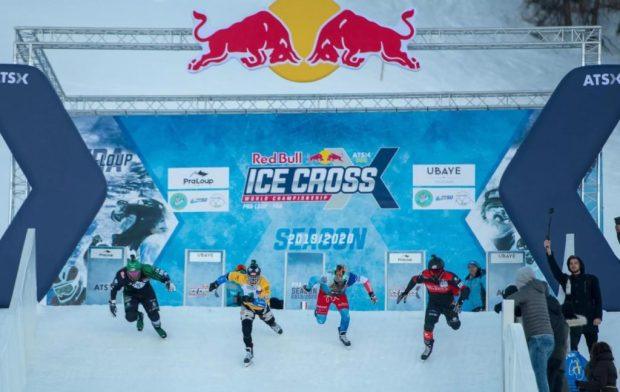 red bull ice cross, ice cross, Pra Loup