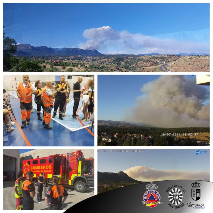 Intervención incendio Lozoyuela