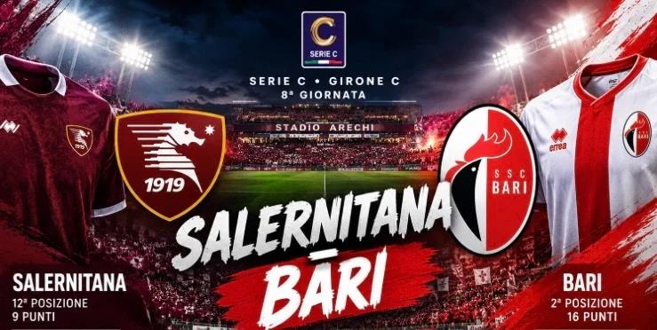 Salernitana-Bari 2-1, chi sbaglia paga: i biancorossi perdono partita e primato negli ultimi 10′