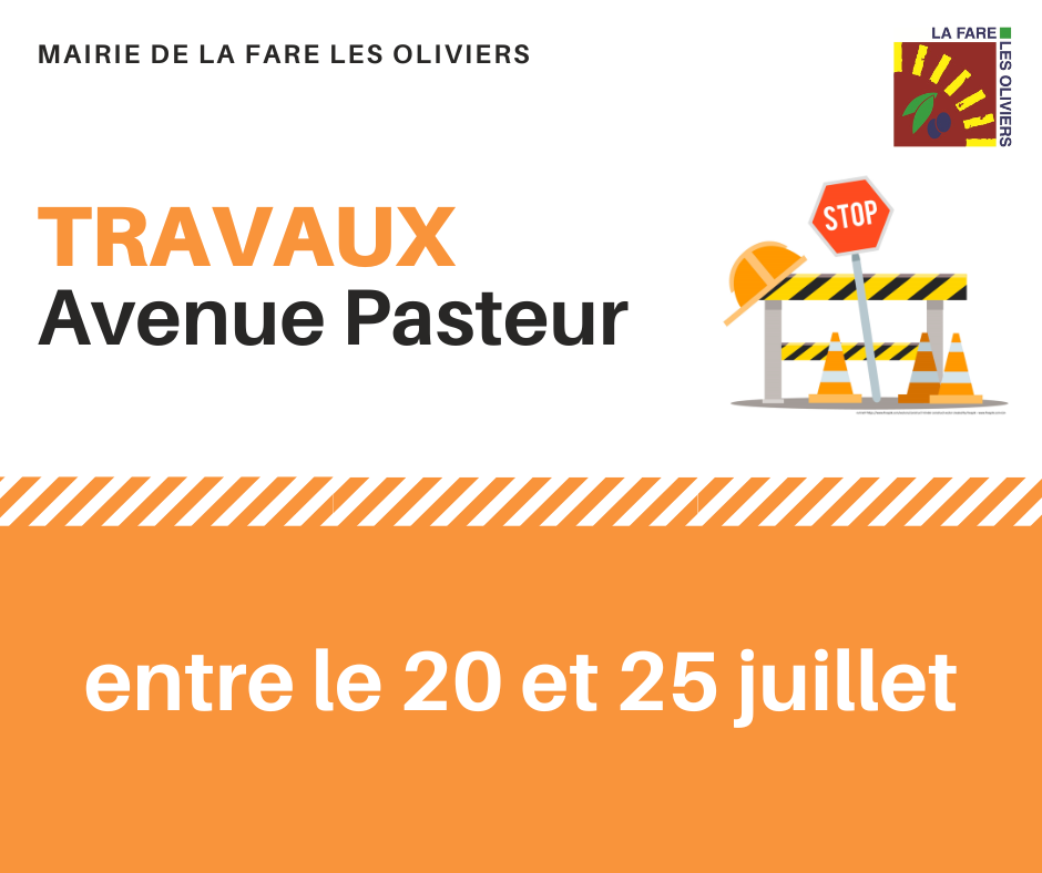 Travaux : avenue Pasteur