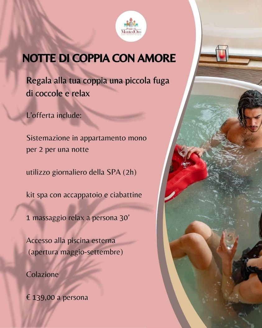 ❤️🍸 Notte di coppia con amore -  Agri Resort & Spa  Poggio di Montedoro ❤️🍸 ✨Regalati una piccola fuga romantica tra b...