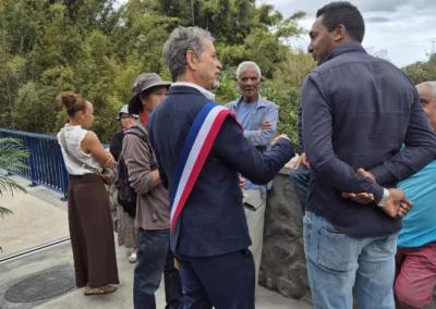 Inauguration du pont de la ravine de la Souris Chaude