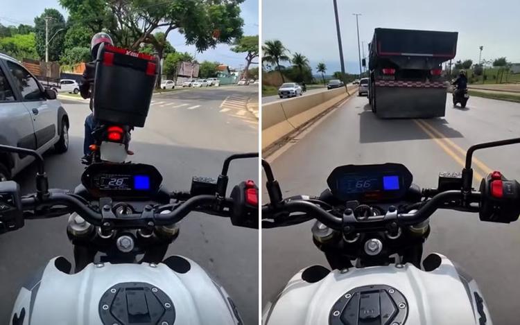 Motociclista faz versão de 'Todo Mundo Odeia o Chris' para mostrar perigos do trânsito de Goiânia