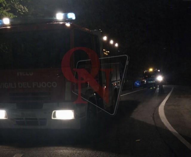 ingria caduta masso sulla provinciale 47