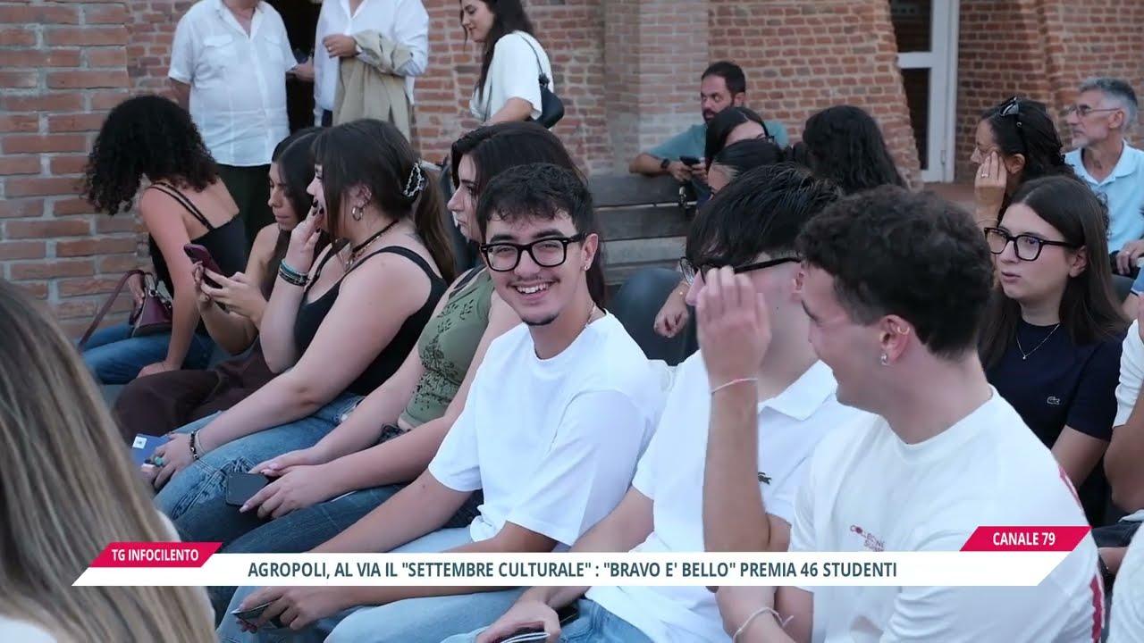 Agropoli, al via il Settembre Culturale: premiati 46 studenti con “Bravo è Bello”