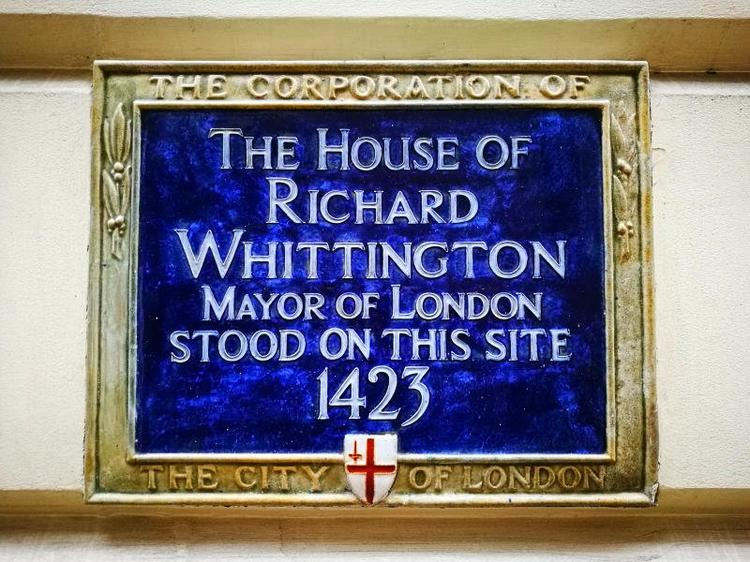 The site of the famous Dick Whittington's House