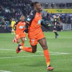 20/01/2024, Nantes (Loire-Atlantique), Coupe de France, Saison 2023-2024, [Coupe de France-16ème de finale] FC Nantes-Stade Lavallois au Stade de la Beaujoire - Louis Fonteneau - Joie But Malik TCHOKOUNTE