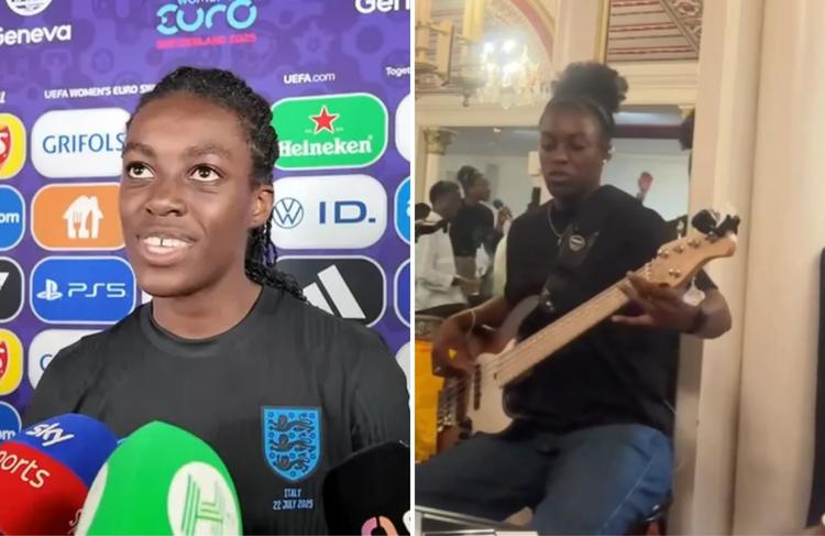Servindo a Deus: Jogadora da Inglaterra toca baixo no louvor da igreja