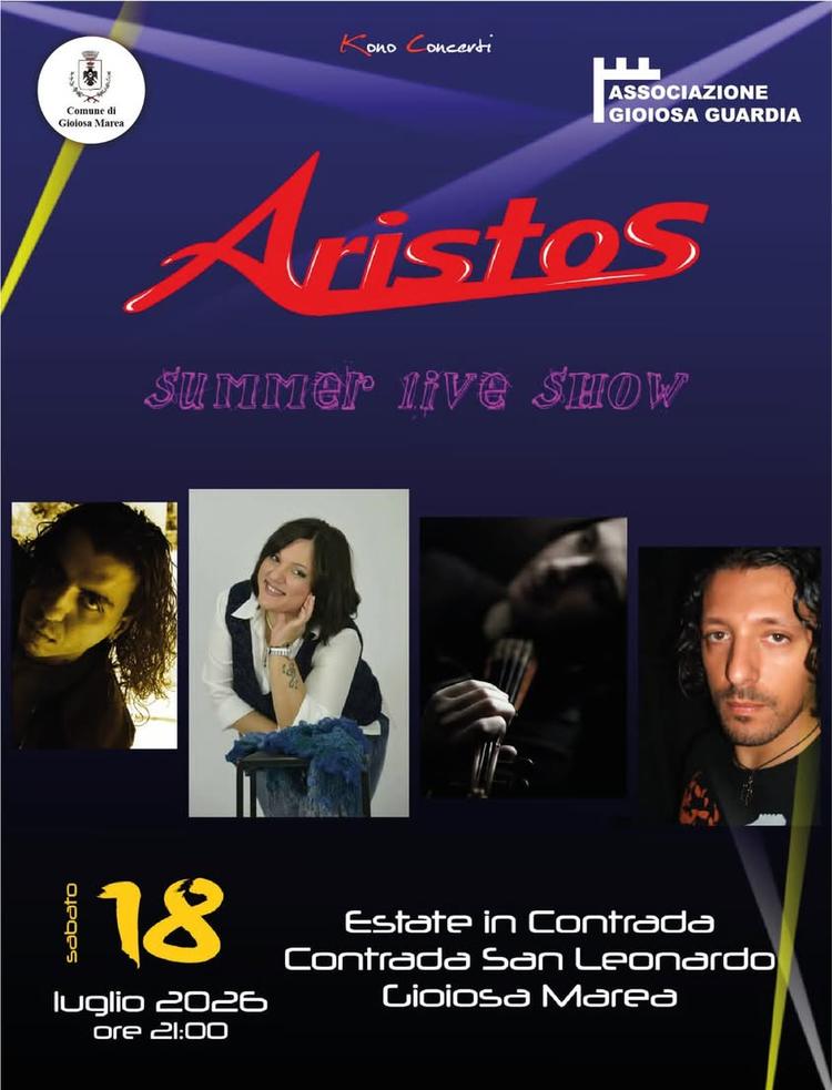 🎶 La grande musica dal vivo torna protagonista! 🌙✨ Preparati a vivere una serata di emozioni con gli Aristos