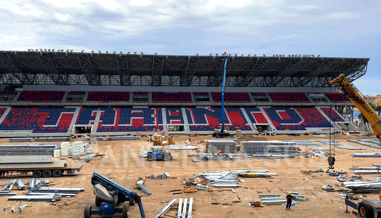 Taranto, stadio Iacovone: proseguono i lavori a due mesi dalla consegna dell’impianto