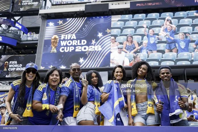Curaçao supporters prior to the FIFA 2026 World Cup Group E match between Curaçao and Ivory Coast at Philadelphia Stadium on June 25, 2026, in Philadelphia, United States.