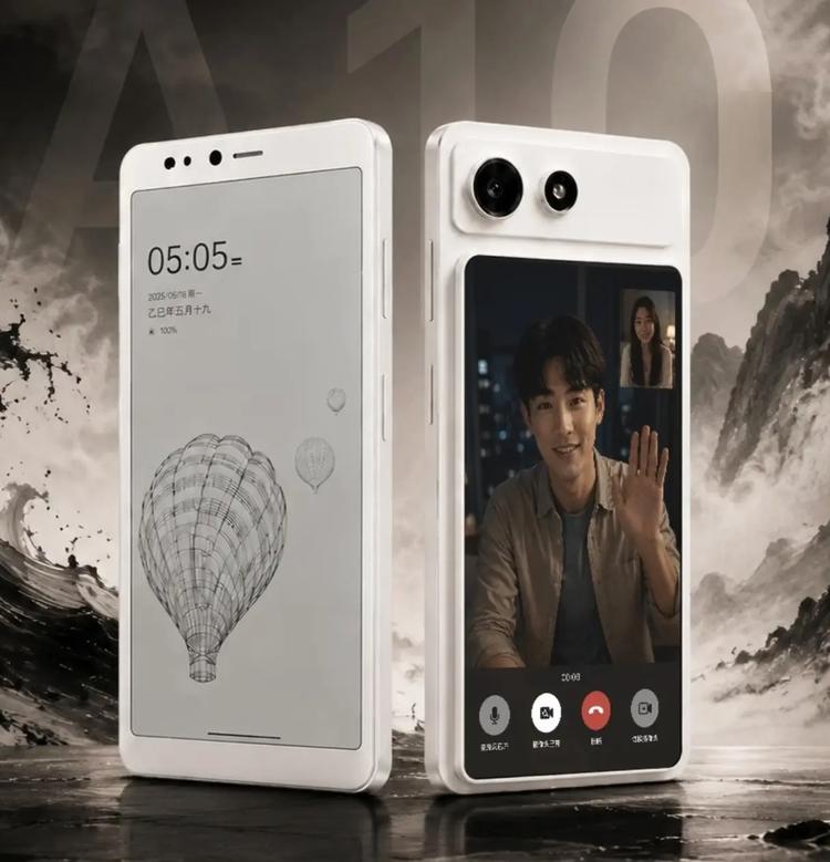 The secondary screen of Hisense A10 in action