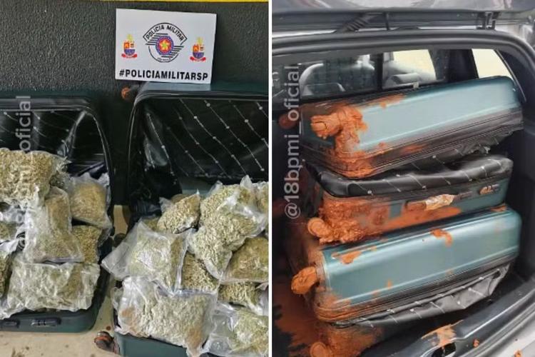 Passageiro é preso com quase 40 kg de ‘supermaconha’ em ônibus no interior de SP