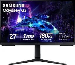 The Samsung 27-inch Odyssey G3 (G30D) Series FHD Gaming Monitor on a white background