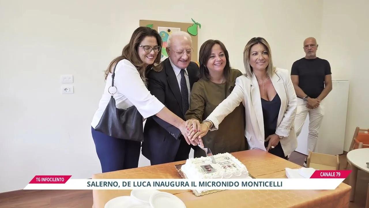 Salerno, De Luca inaugura il micronido Monticelli: «la scuola tra le nostre priorità»
