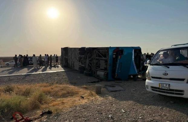 عشرات الضحايا في انقلاب حافلة سياحية في العراق
