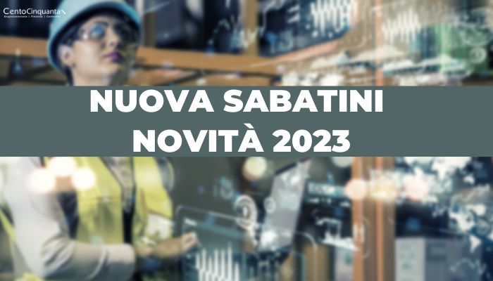 Nuova Sabatini novità 2023