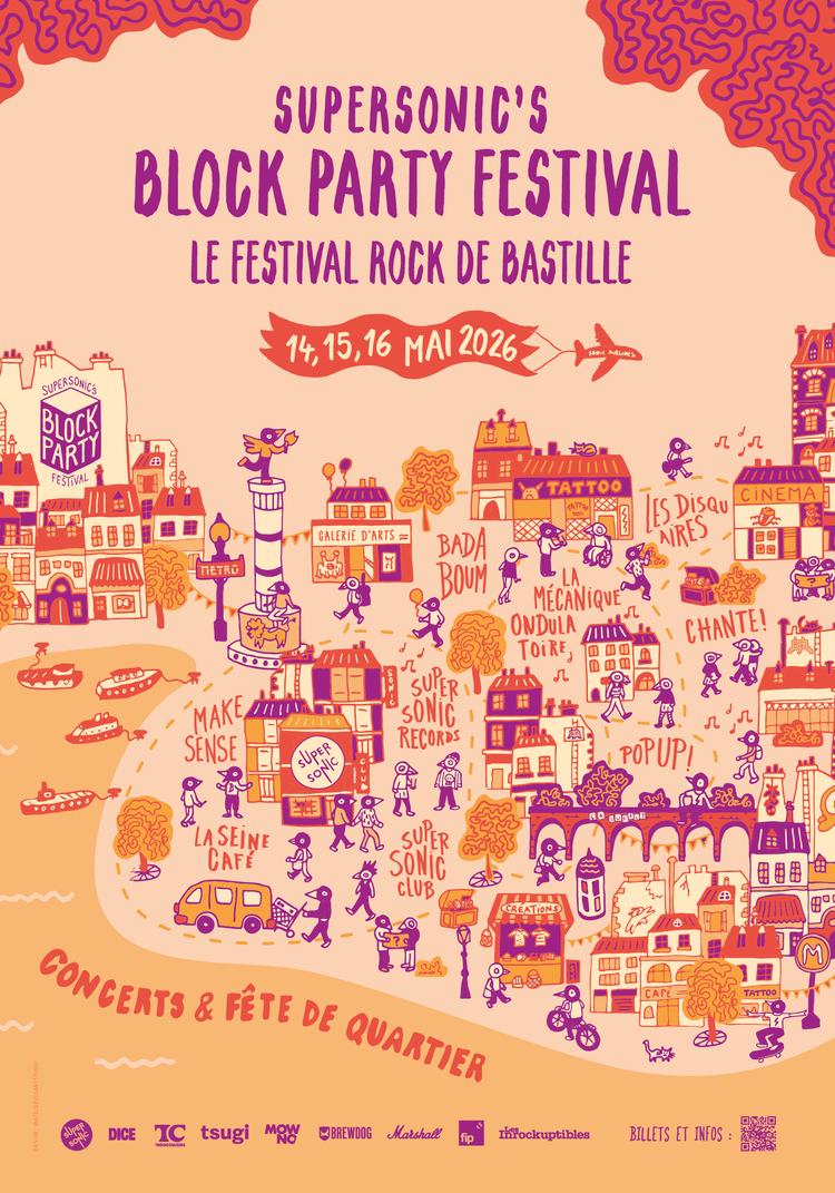 Supersonic’s Block Party 2026 : Le quartier de la Bastille passe en mode Fuzz !