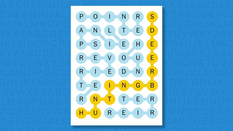 NYT Strands answers for game 854 on a blue background