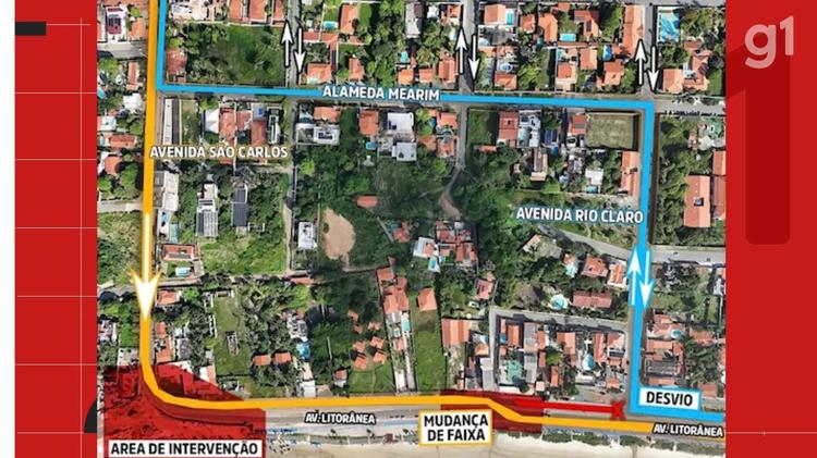 Obras na Avenida Litorânea alteram trânsito no Olho d’Água até agosto em São Luís; veja como fica