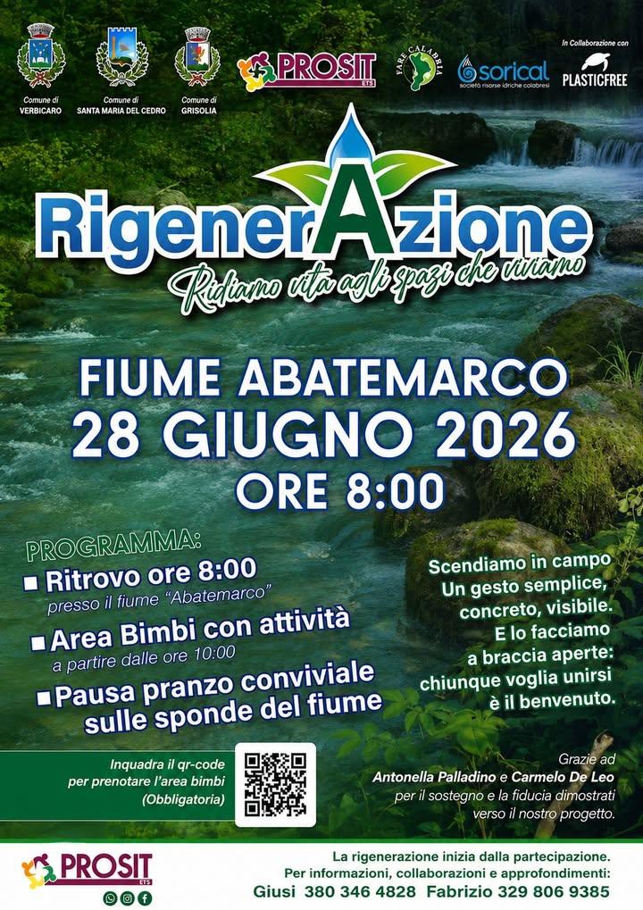 Abatemarco, il 28 giugno giornata di pulizia e tutela ambientale lungo il fiume. Una giornata dedicata alla tutela ambie...