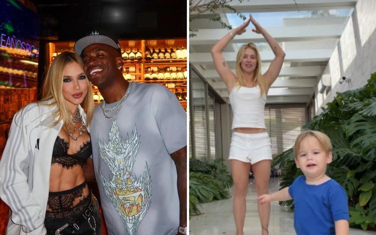 Virginia aparece pela 1ª vez após fim de namoro com Vini Jr. e se declara ao filho: 'Amor da minha vida'