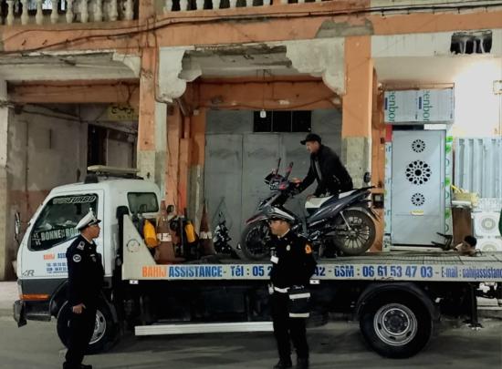 حملة أمنية نوعية بإمنتانوت تُسفر عن حجز 20 دراجة نارية مخالفة