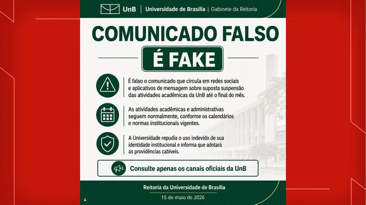 UnB desmente comunicado que suspendia aulas devido ao fim do namoro entre Virginia Fonseca e Vini Jr