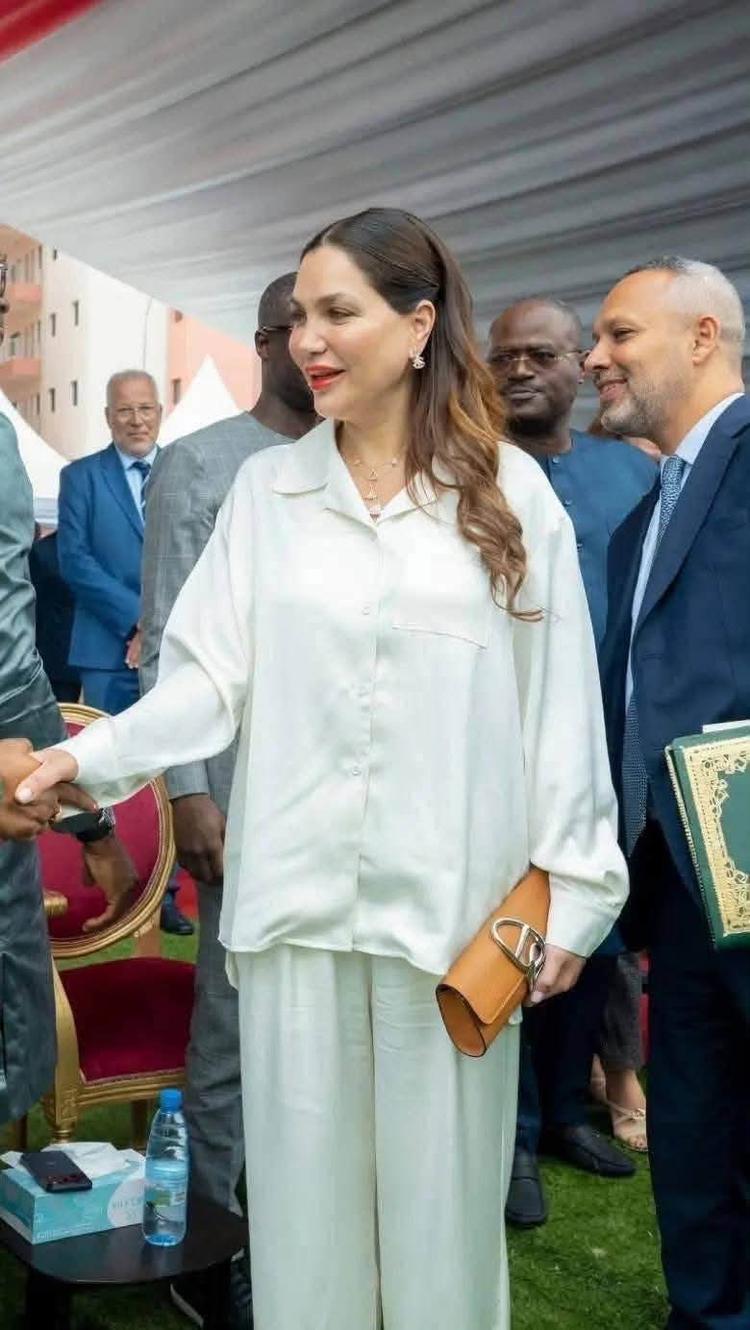 الاميرة للا سكينة تشرف على وضع الحجر الاساس لثانوية جاك شيرك بغينيا