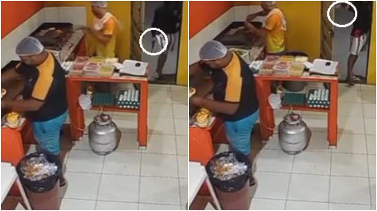 Funcionário de lanchonete é morto com tiros pelas costas enquanto preparava sanduíche no Ceará; vídeo