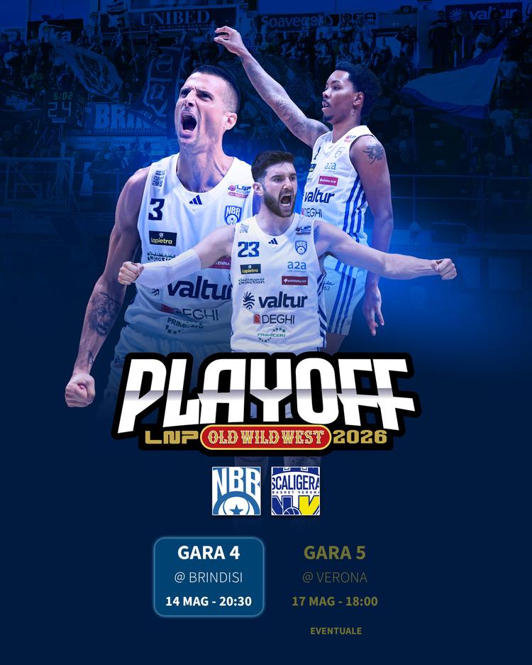 Basket A2/M, Brindisi-Verona: gara 4, scatta vendita dei biglietti