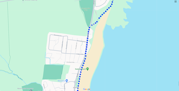 Part 2 of the 18km Seaside Newcastle Run passed Seaburn Beach towards Cornthwaite Park and Finn's Labyrinth