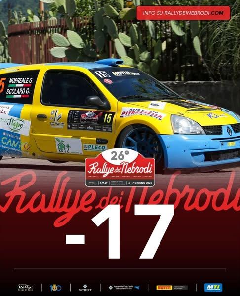 ⏳ -17 GIORNI AL 26° RALLY DEI NEBRODI ✅️ 🔶️ Il conto alla rovescia continua verso uno degli appuntamenti più attesi del...