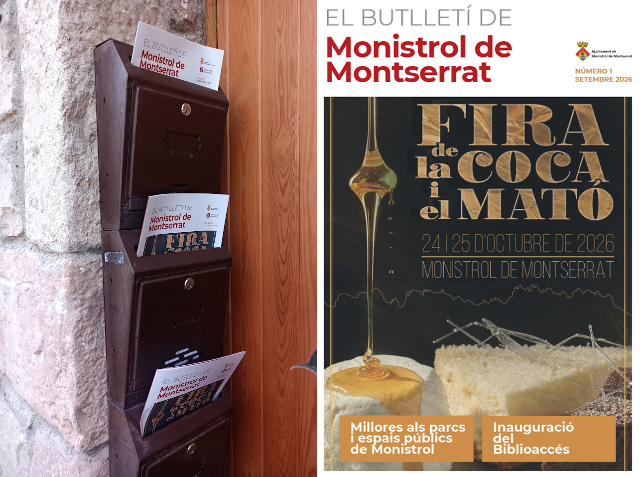 El primer número del Butlletí Municipal arriba a les llars de Monistrol de Montserrat