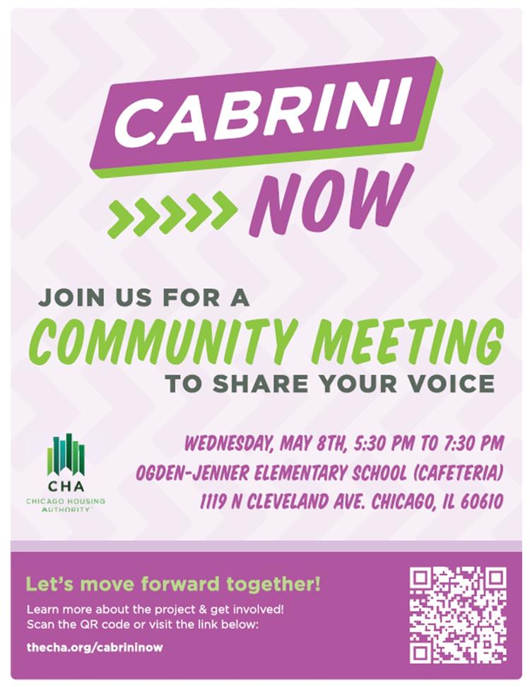 Chicago Housing Authority – Cabrini Now Kickoff Celebration – Community Driven Planning