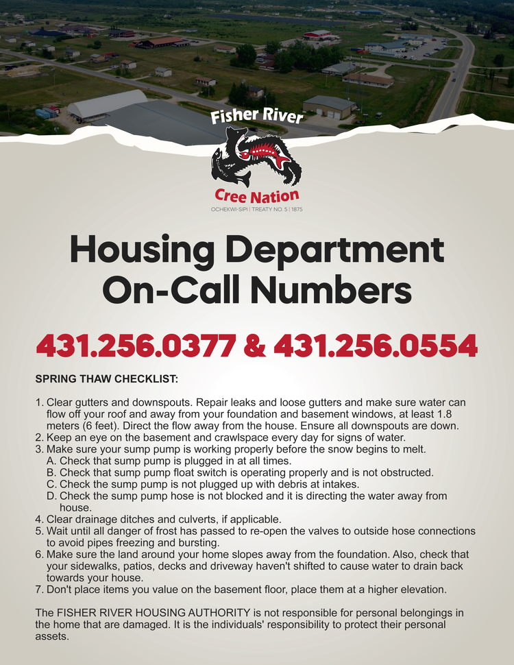 Housing Department On-Call Numbers